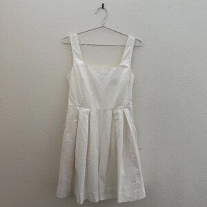 Love, Bonito Size M White Pleated Square Neck Romper